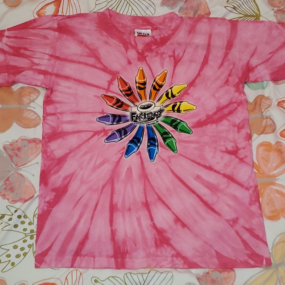 Pink Tie Dye Crayola Factory T-Shirt